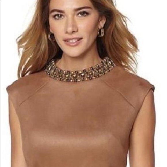 Bnwt Vince Camuto Faux Suede Mini Dress - Picture 14 of 15